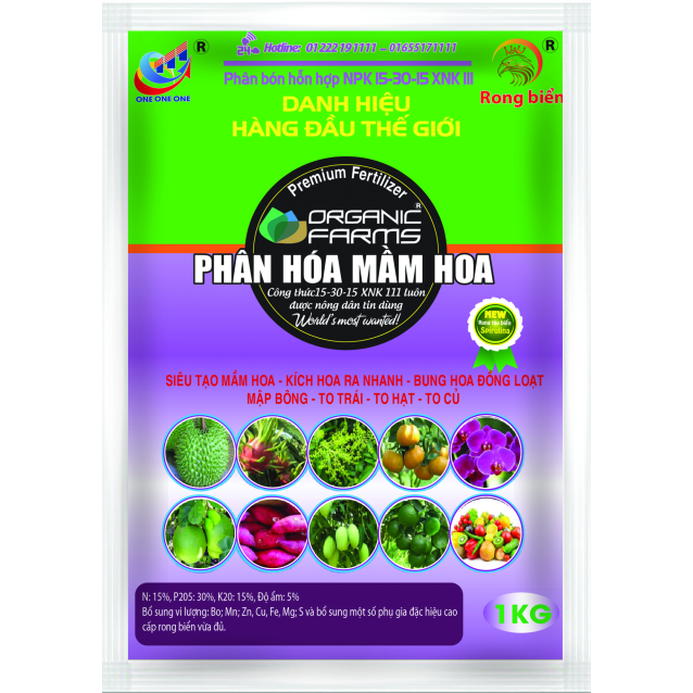 15-30-15 XNK 111 PHÂN HÓA MẦM HOA 567Gr