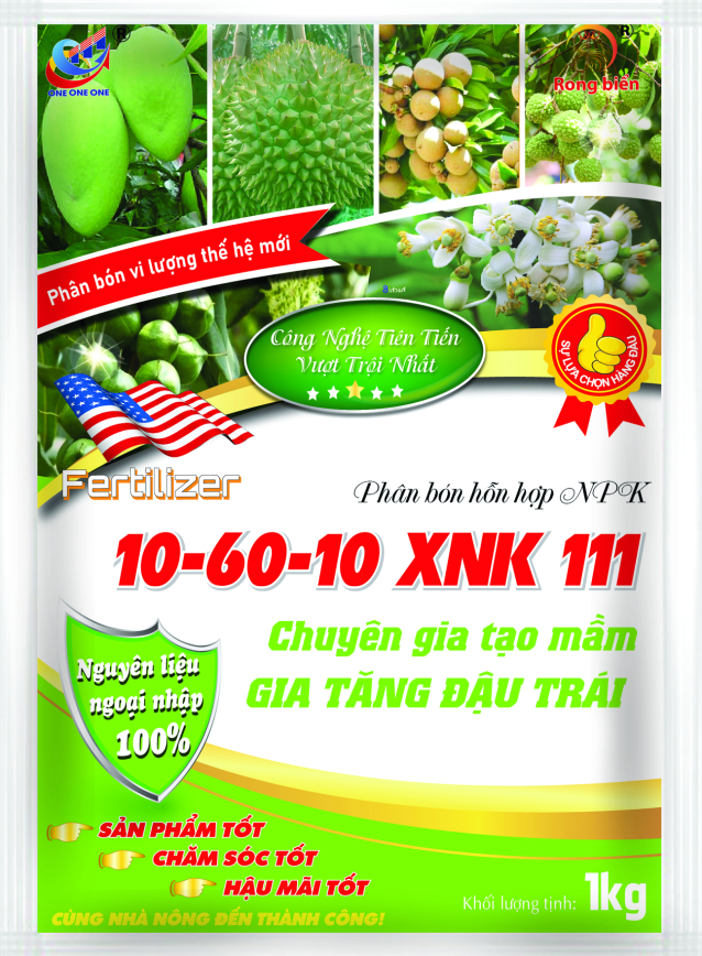 10-60-10 XNK 111 Chuyên Gia Tạo Mầm - Gia Tăng Đậu Trái 1KG